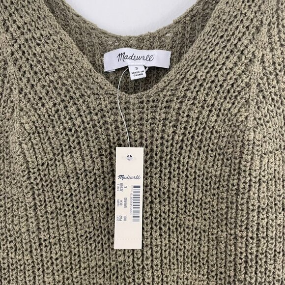 Madewell Monterey Knit Sweater Tank in Dark Olive Size Small - Picture 3 of 5